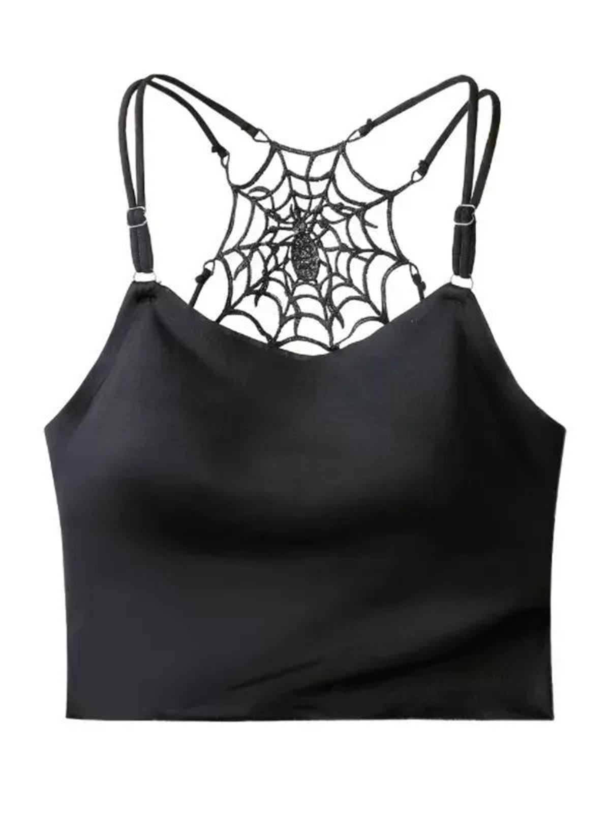 Selah Spider Web Bralette - Black