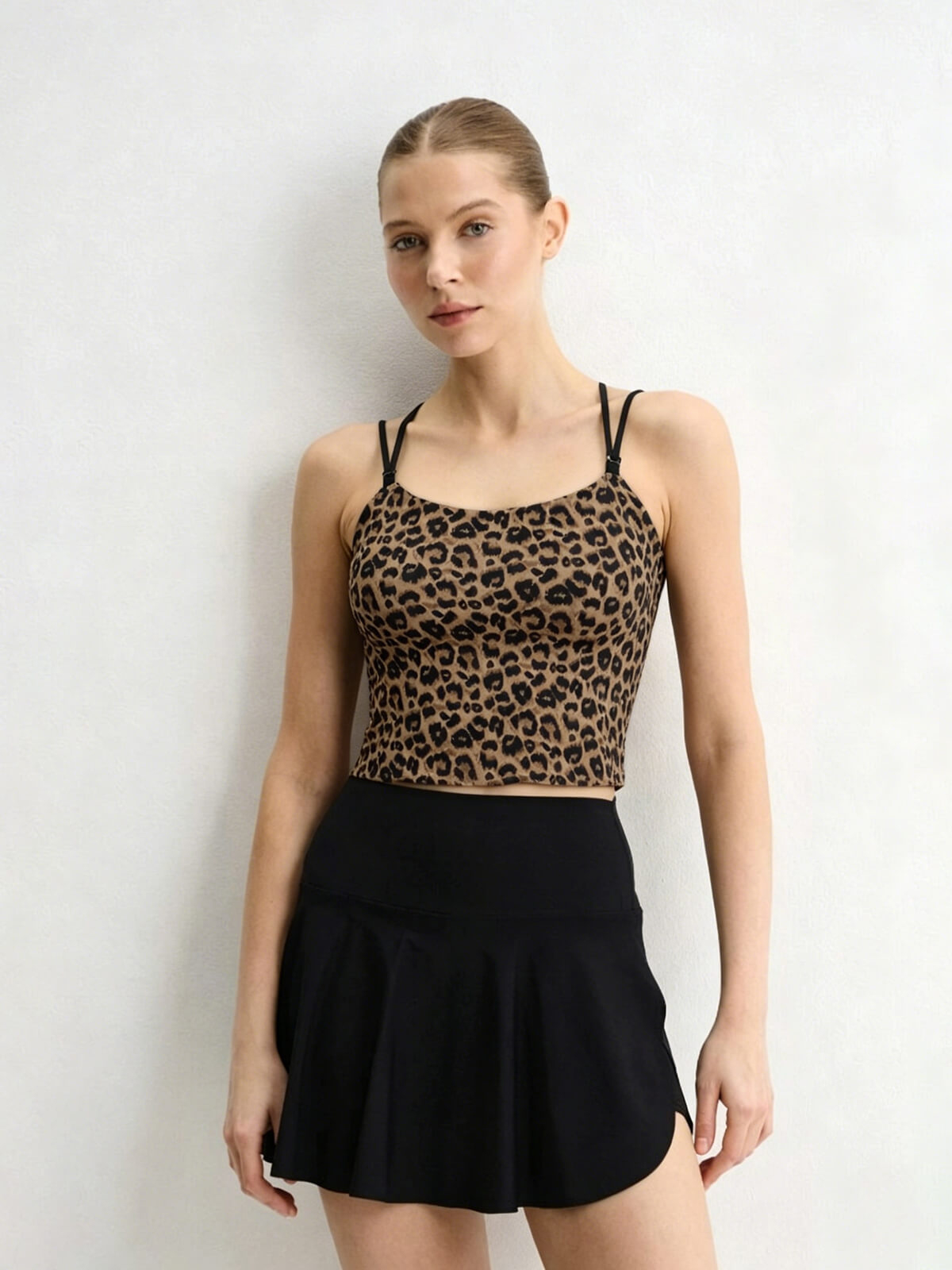 Selah Spider Web Bralette - Leopard