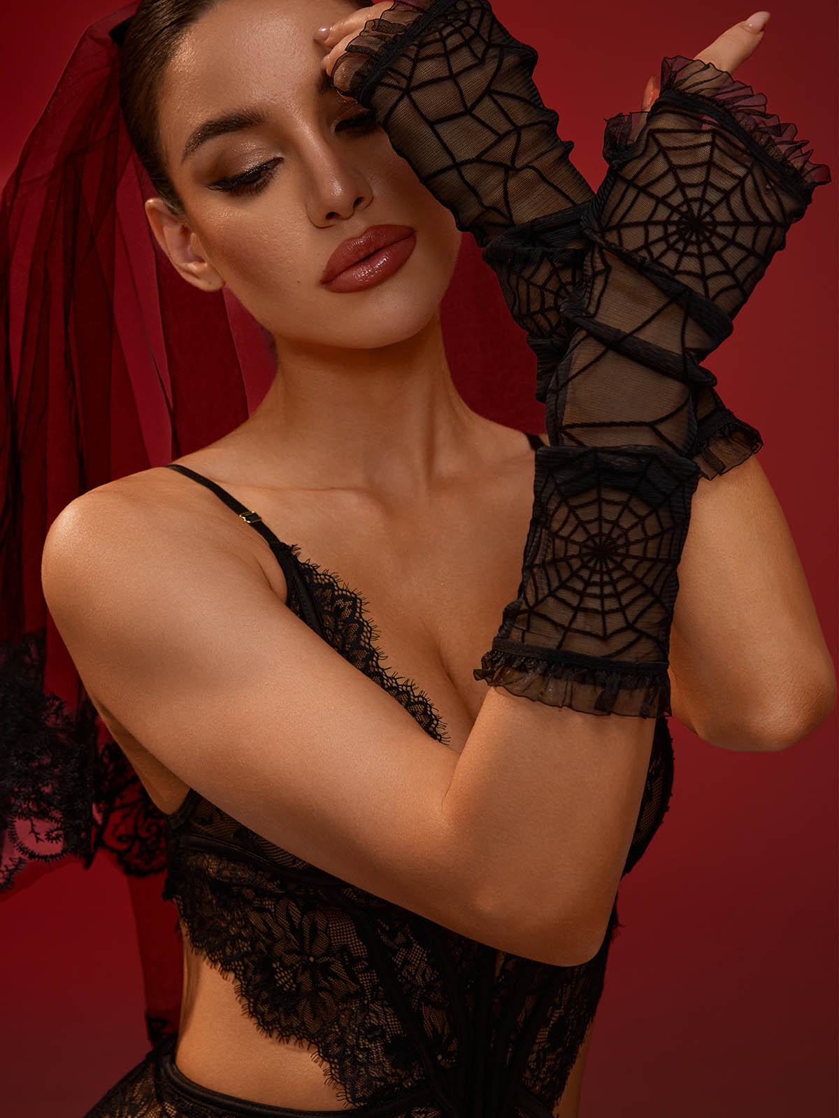 Spider Web Gloves