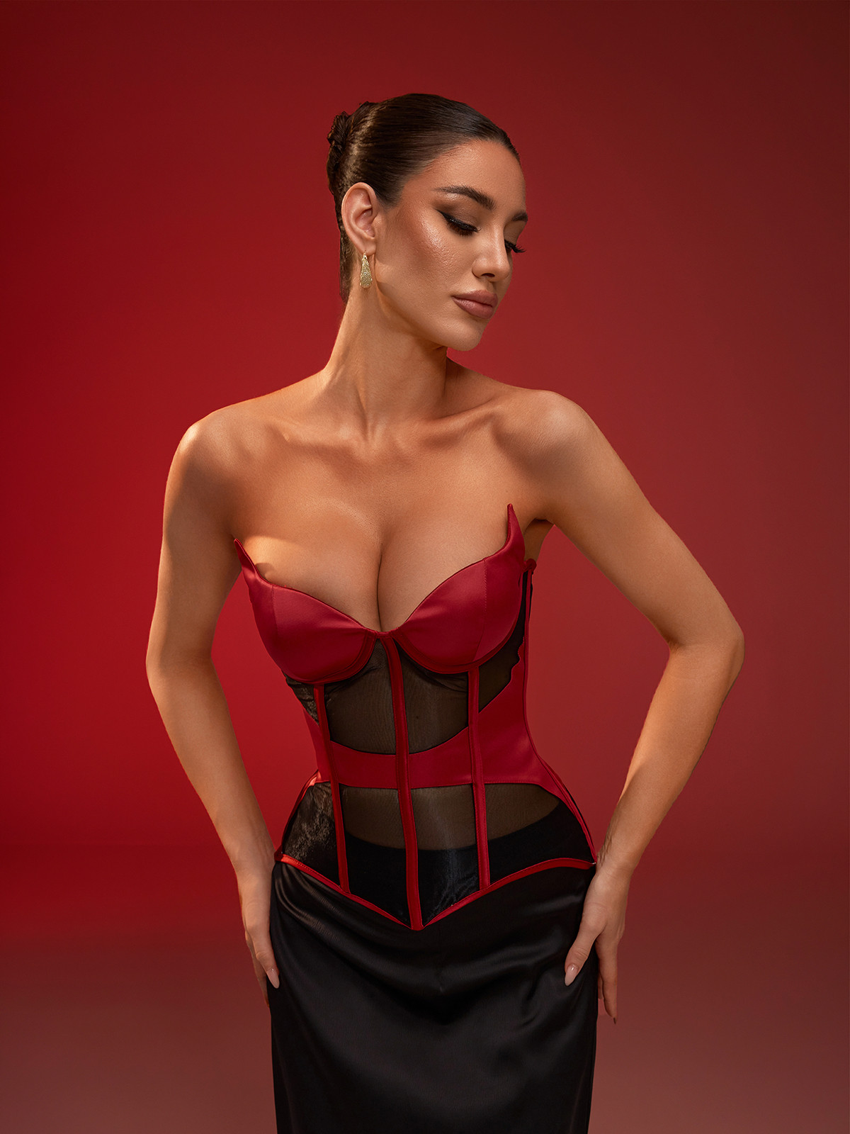 Tallulah Corset - Red