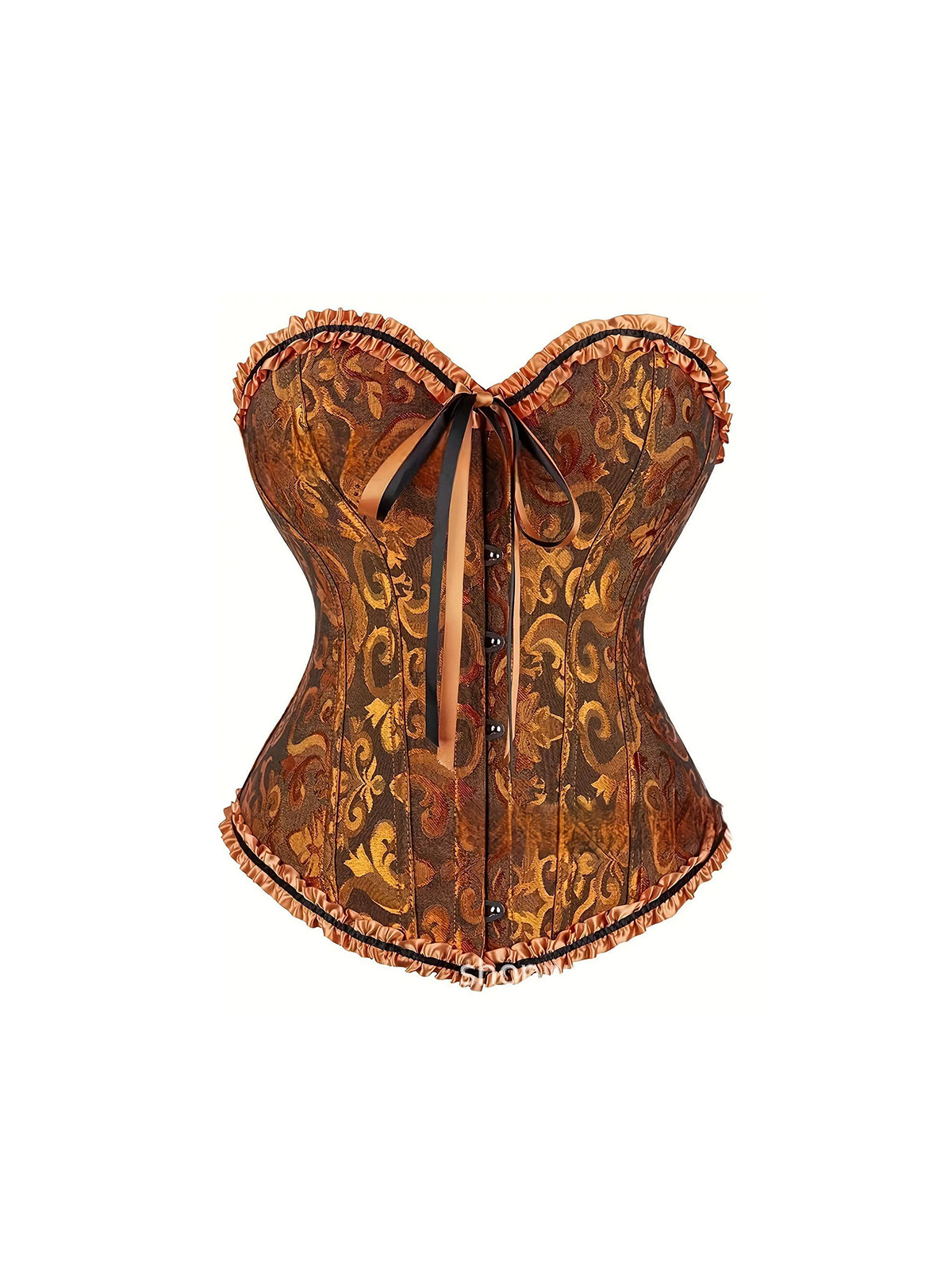Tatum Jacquard Corset - Orange