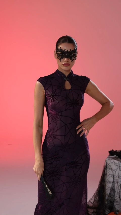 Braelynn Cobweb Cheongsam