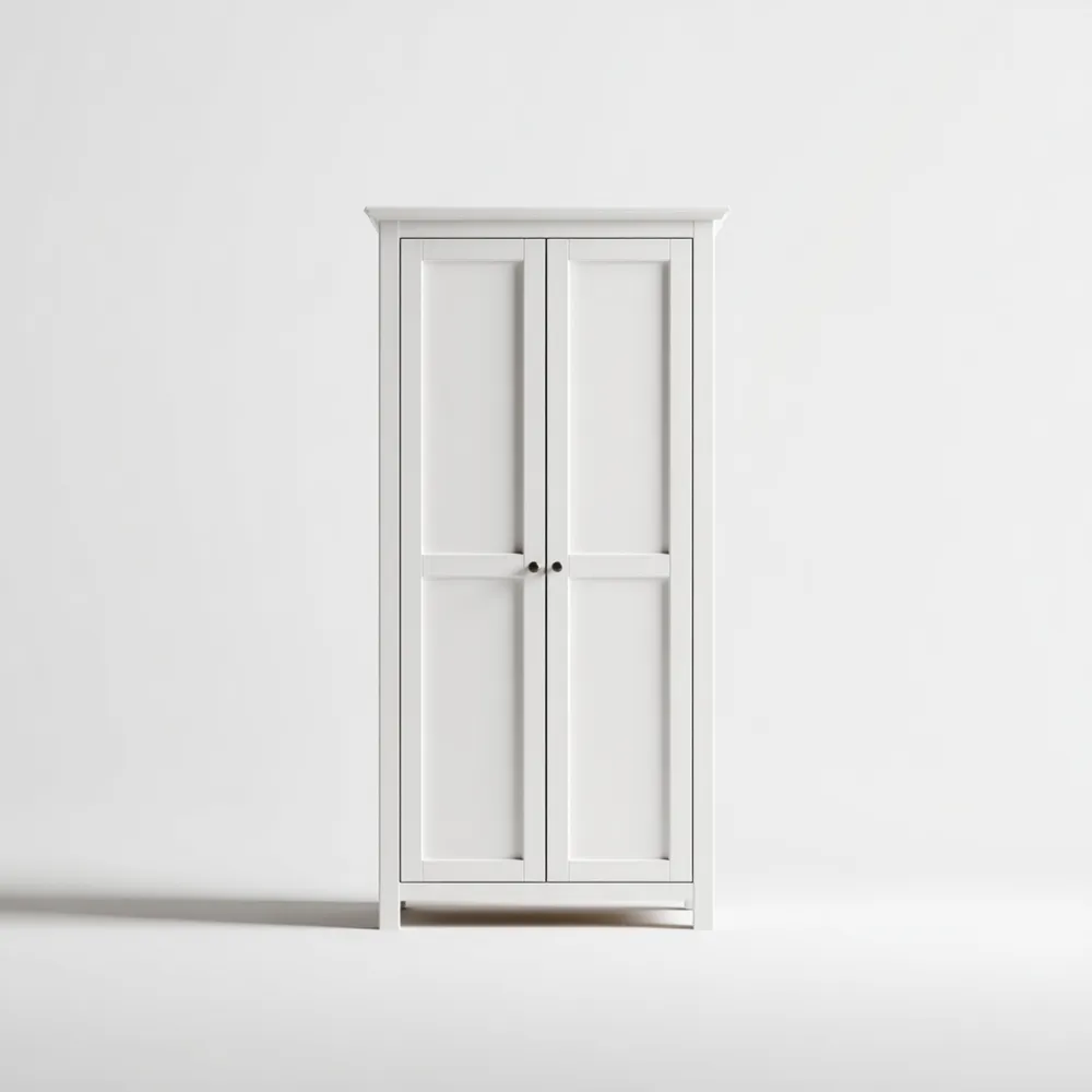 Kleiderschrank 200x100x60 cm - MDF - Weiß