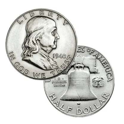 1948-1963(16Pcs) Franklin Half Dollars CHOICE-GEM