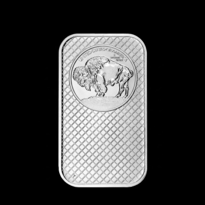 1 Troy oz Buffalo .999 Fine Silver Bar🏛️Free Shipping & Quality Assurance