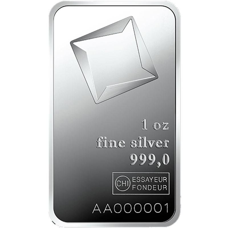 1 oz Valcambi Silver Bar