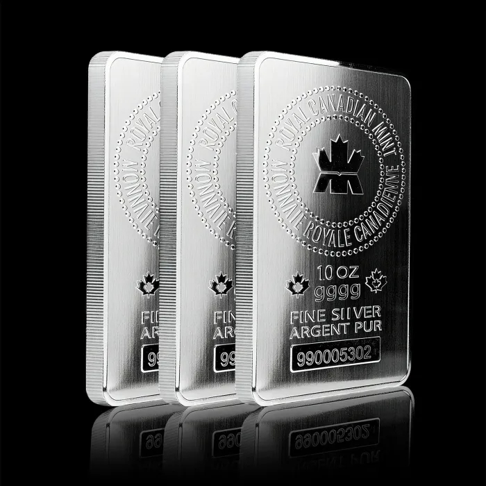 🔥🪙【Last 8 Sets!!!】🔥10 oz Royal Canadian Mint Silver Bar