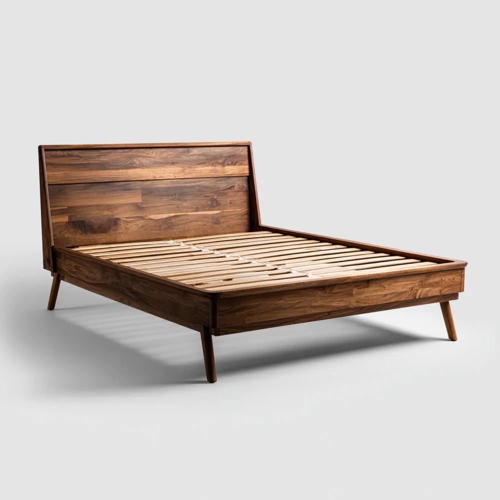 Walnussholz Doppelbett 180x200 cm