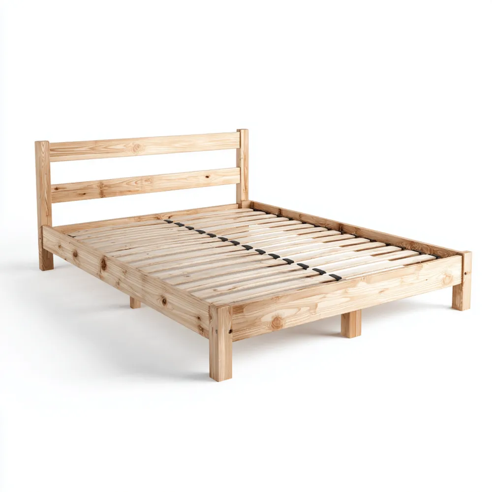 Doppelbett Kiefernholz 200x160 cm