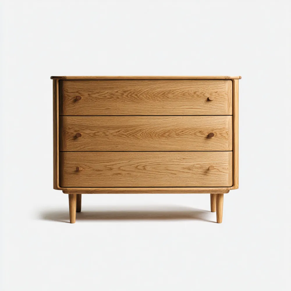 Kommode aus Eichenholz 90x45x75 cm – Natur