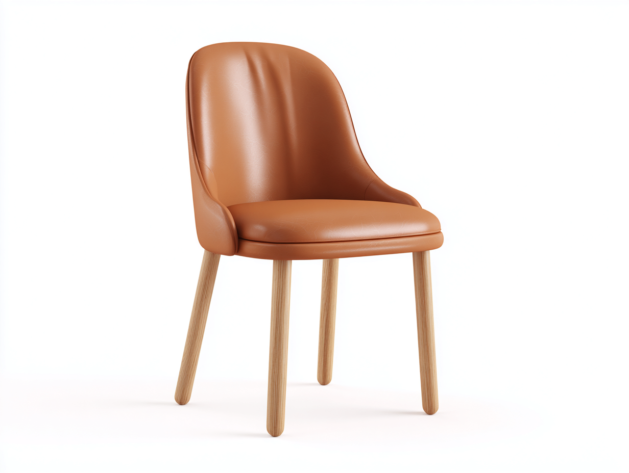 Esszimmerstühle-Leder-Holz-53x60x86 cm-Braun-Modernes Design-Sofagetyard