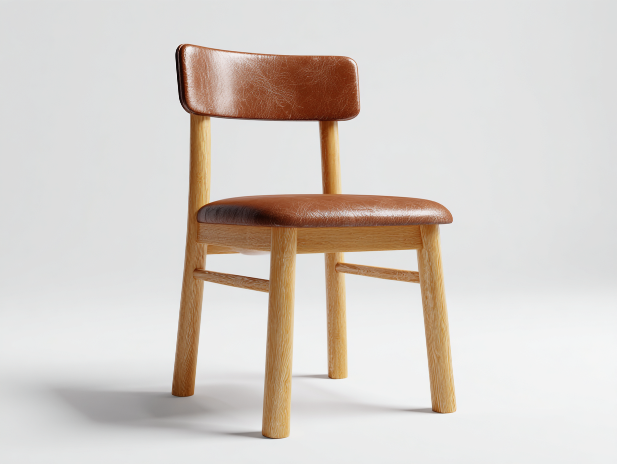 Esszimmerstühle-Leder-Holz-50x55x80 cm-Braun-Modernes Design-Sofagetyard