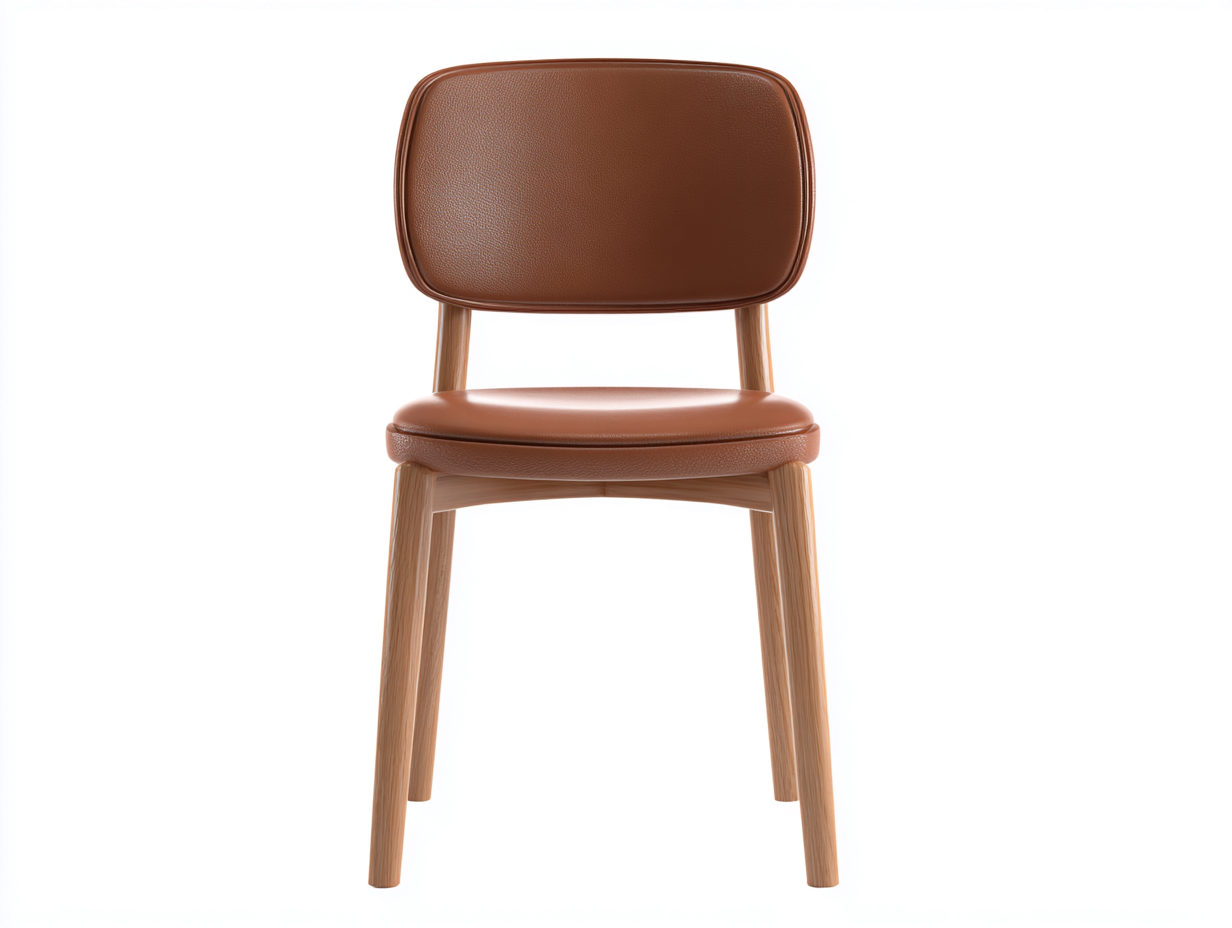 Esszimmerstühle-Leder-Holz-49x56x81 cm-Braun-Skandinavisches Design-Sofagetyard