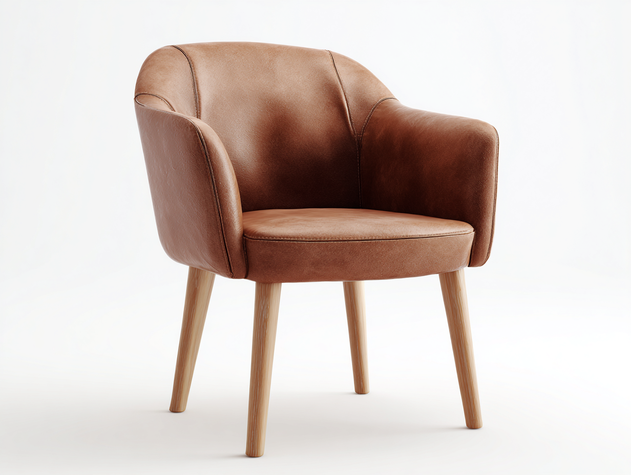 Esszimmerstühle-Leder-Holz-63x66x83 cm-Braun-Modernes Design-Sofagetyard