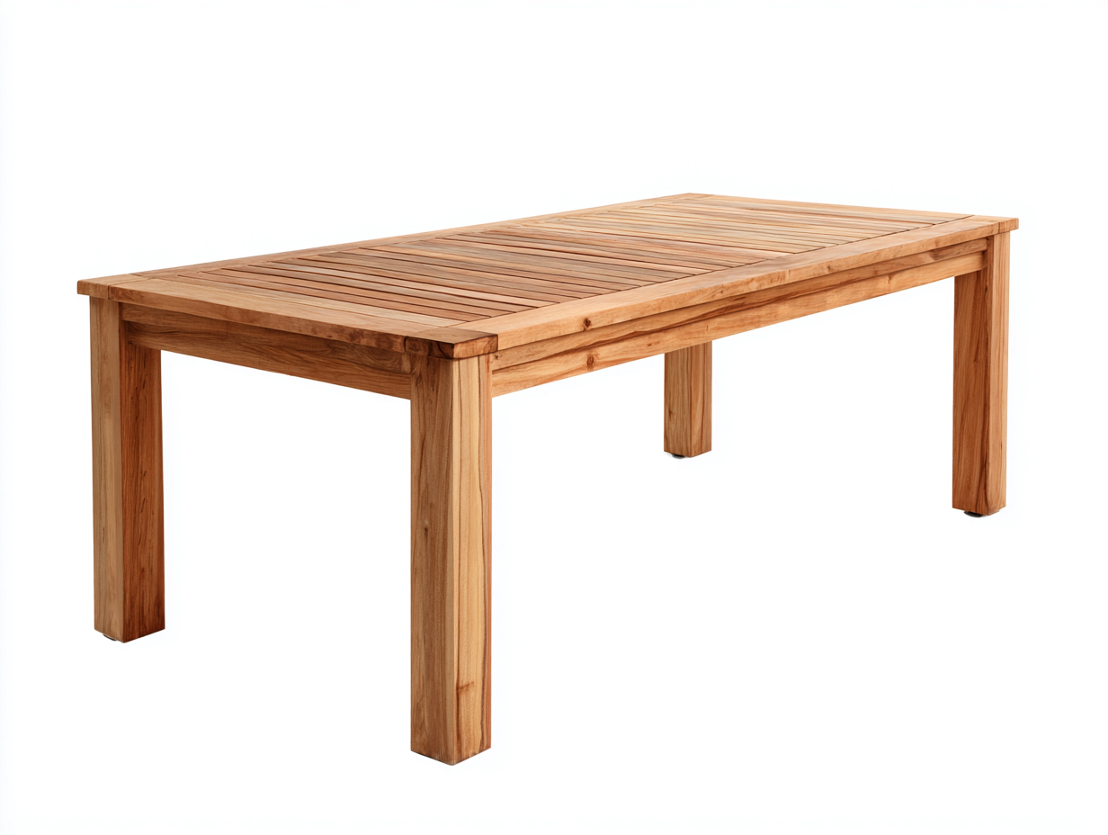 Gartentisch - Teakholz - 180 x 90 x 75 cm - Natur - Zeitloser Outdoorstil-Sofagetyard