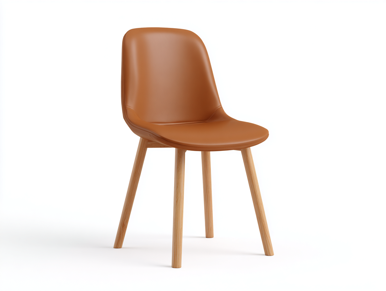 Esszimmerstühle-Leder-Holz-51x57x83 cm-Braun-Modernes Design-Sofagetyard