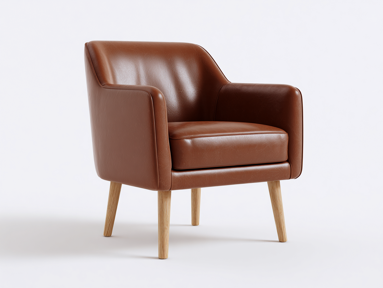 Esszimmerstühle-Leder-Holz-64x68x84 cm-Braun-Modernes Design-Sofagetyard
