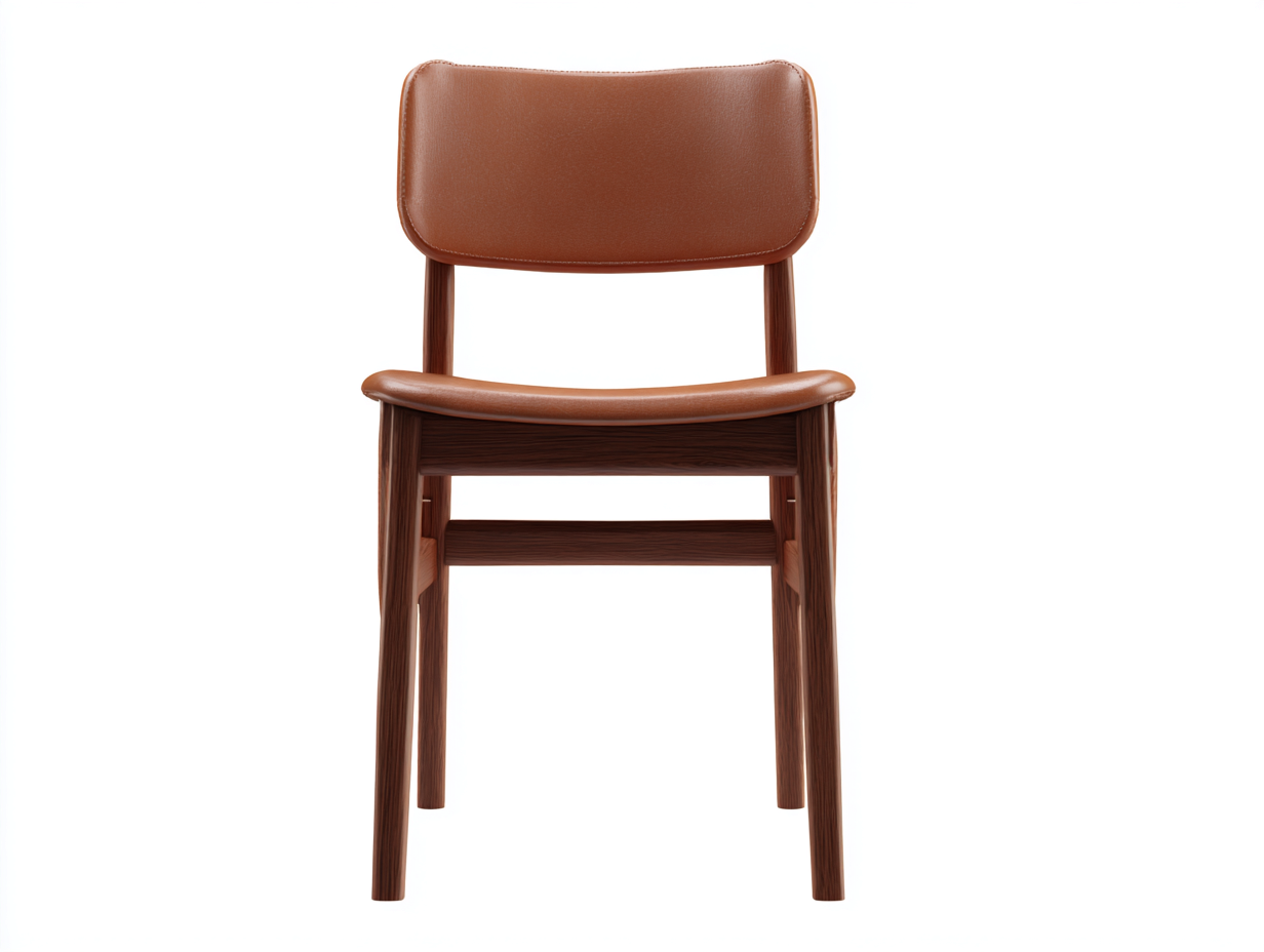 Esszimmerstühle-Leder-Holz-48x54x82 cm-Braun-Skandinavisches Design-Sofagetyard