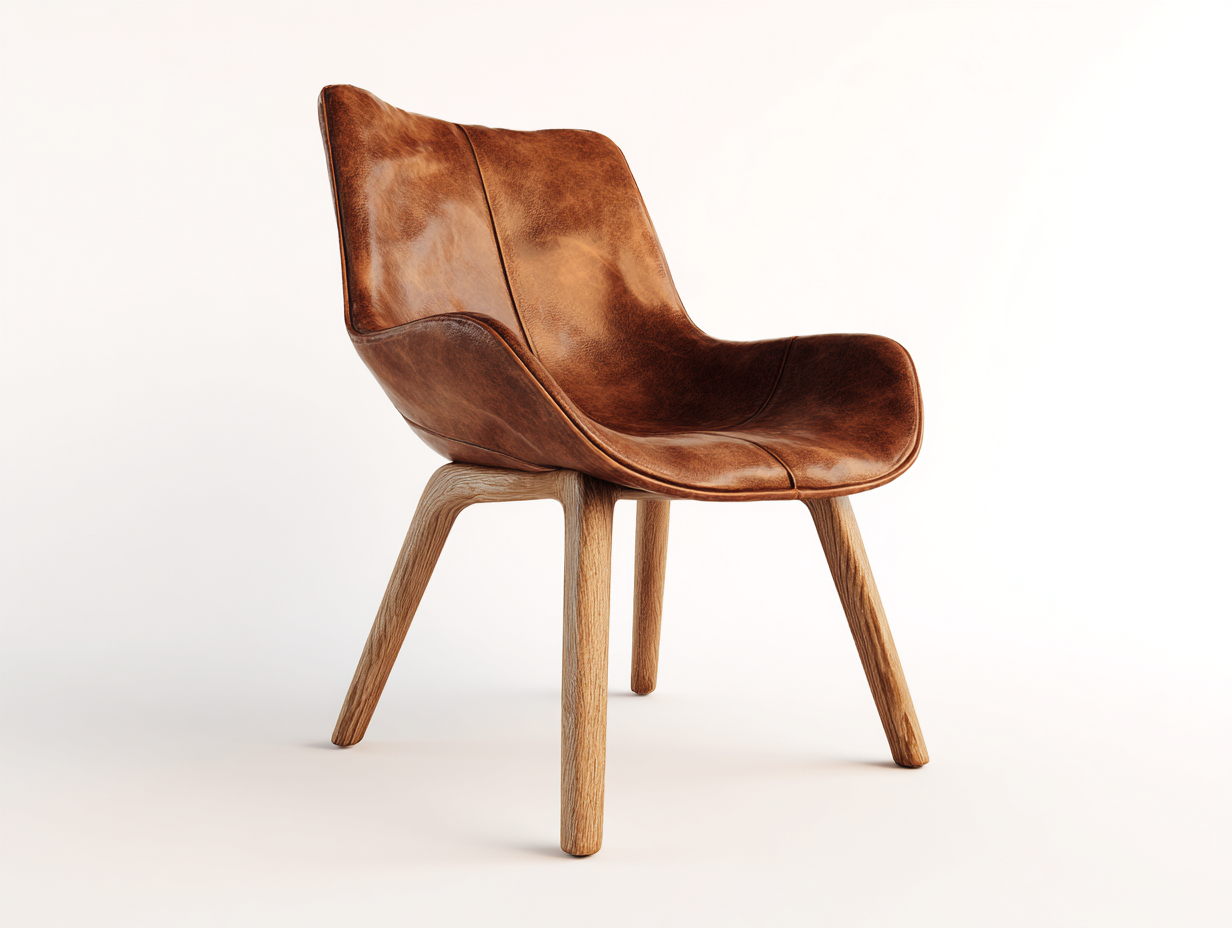 Esszimmerstühle-Leder-Holz-54x63x85 cm-Braun-Modernes Design-Sofagetyard