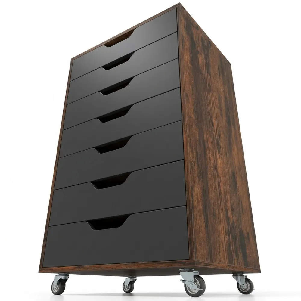 Mobiler Schubladenschrank mit 7 Fächern für Büro und Zuhause