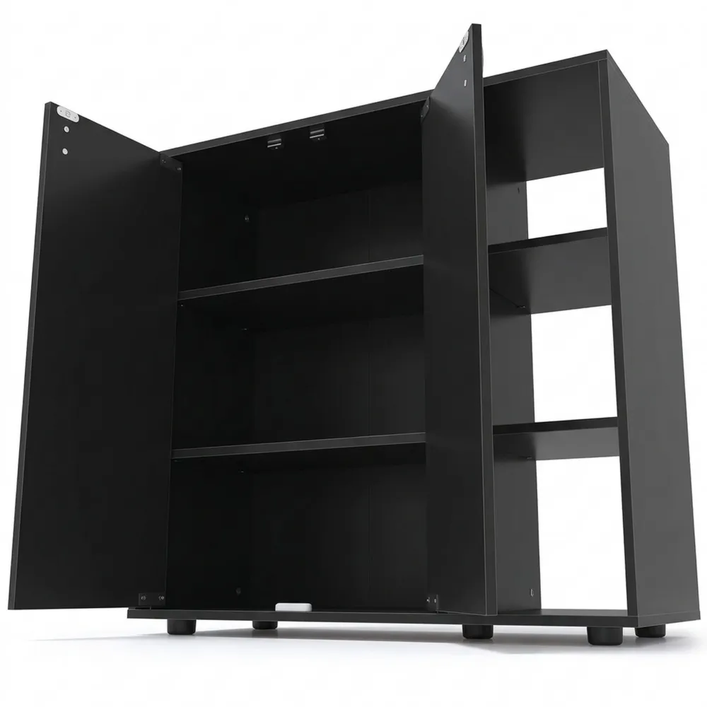 Moderner Schuhschrank mit verstellbaren Regalen, ideal für Flur und Wohnzimmer