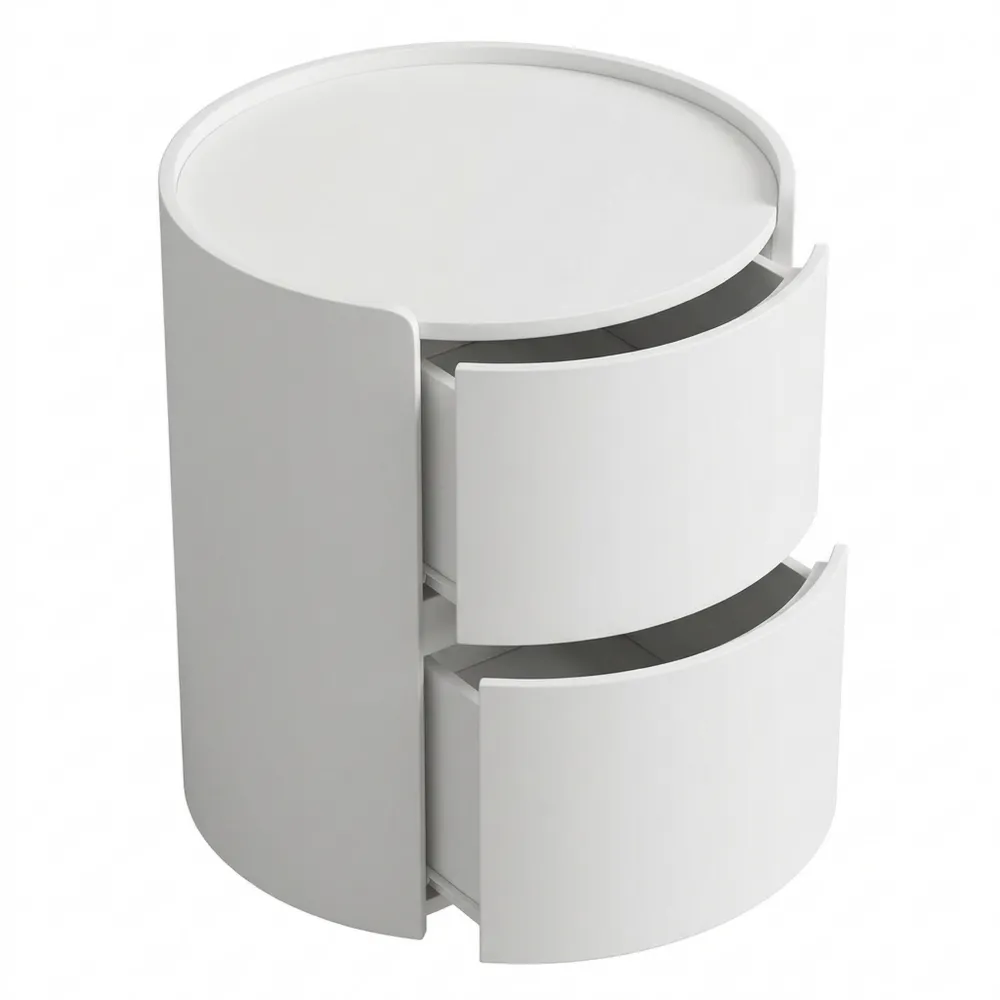 Moderner Nachttisch mit Schubladen aus Massivholz