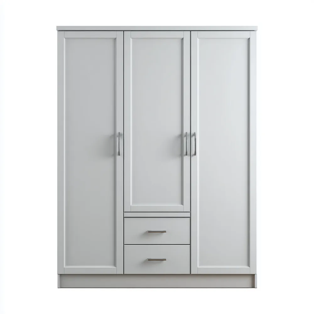 Kleiderschrank MDF 180x200x60 cm - Hellgrau