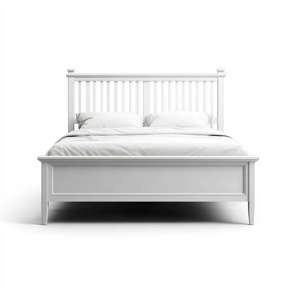 Holzbett 200x160 cm – Weiß