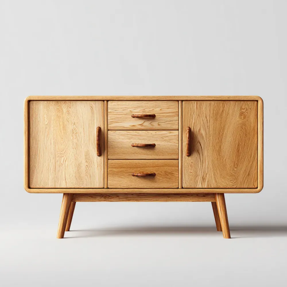 Sideboard aus Eichenholz 120x40x75 cm