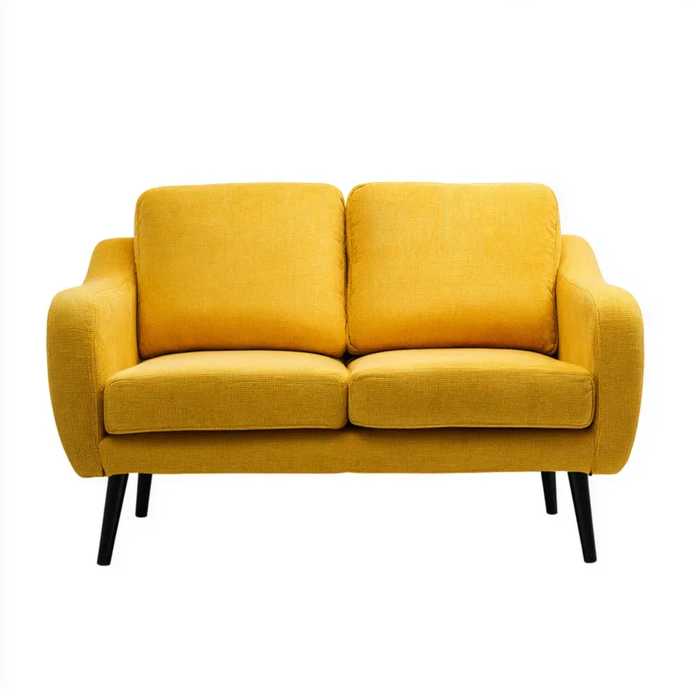 2-Sitzer Sofa Stoff 150x85x90 cm – Gelb