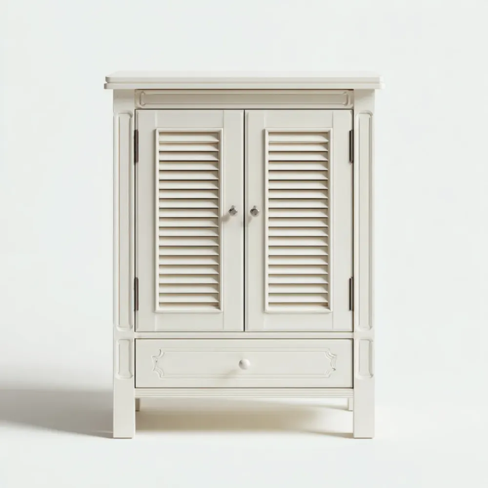 Beistellschrank MDF 80x40x100 cm - Weiß