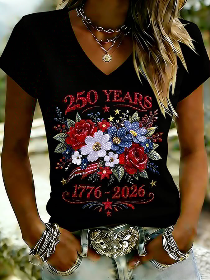Women's  America 250th Anniversary Print T-Shirt