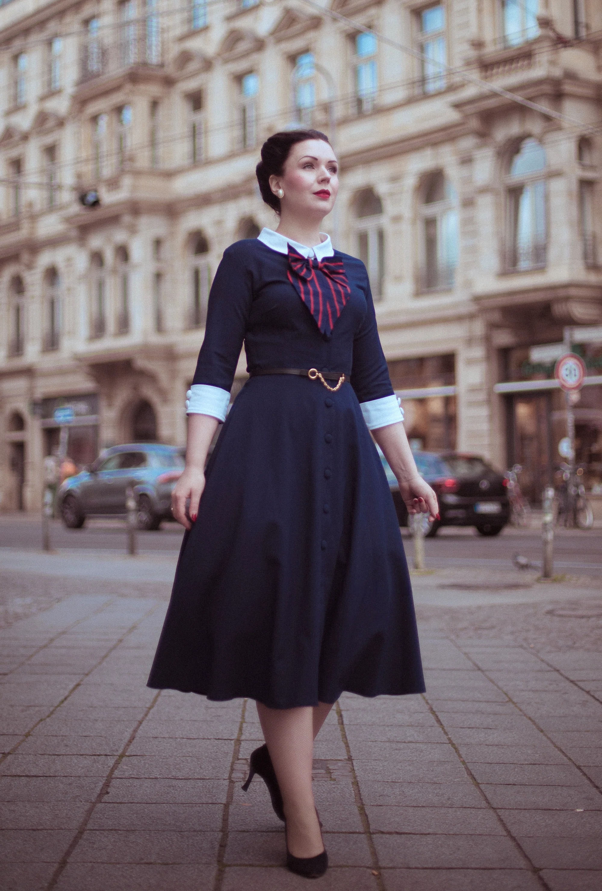 1950s Swing Dress – Classic Full Skirt Vintage Dress