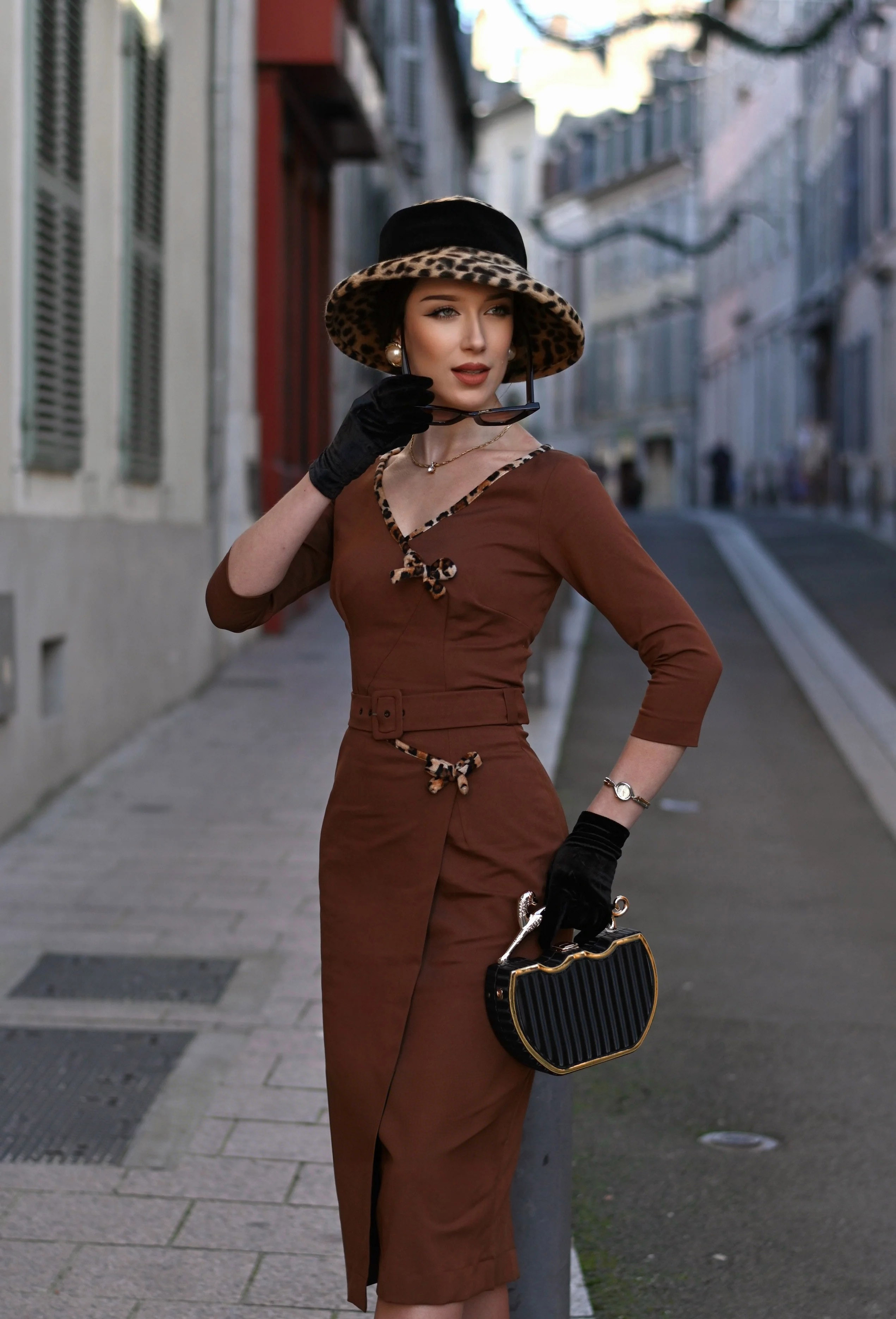 Ashley Leopard Retro Jumpsuit