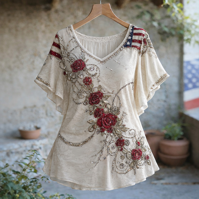 Women's 250th Anniversary Print Casual Top