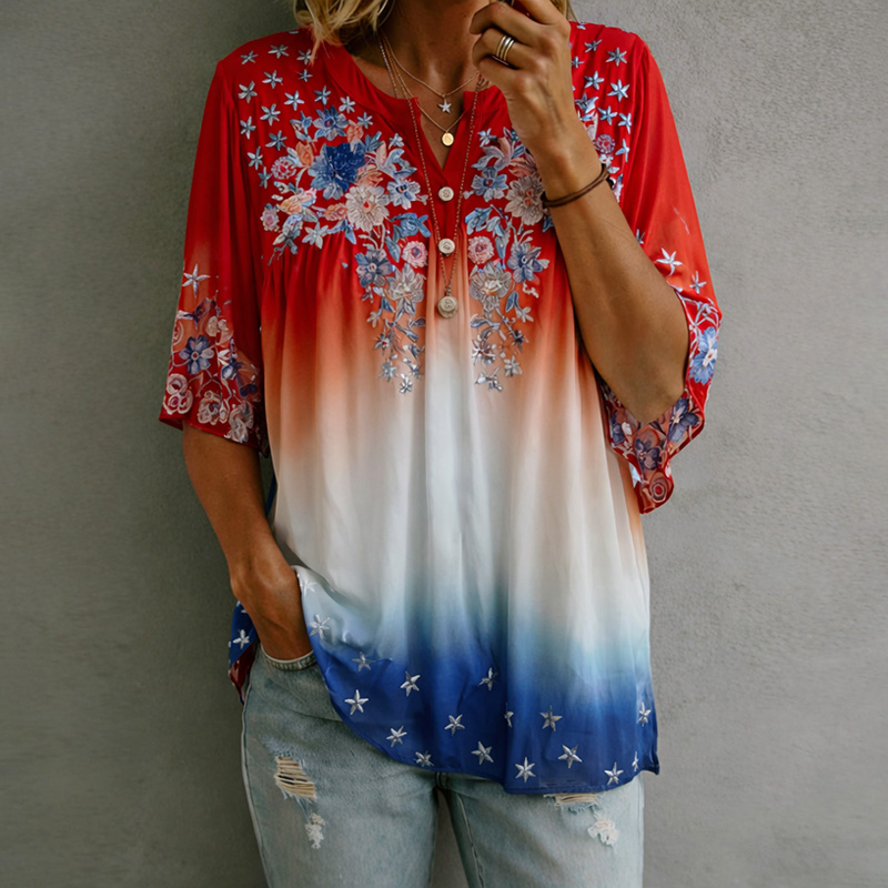 Women's 250th Anniversary Print Casual Top