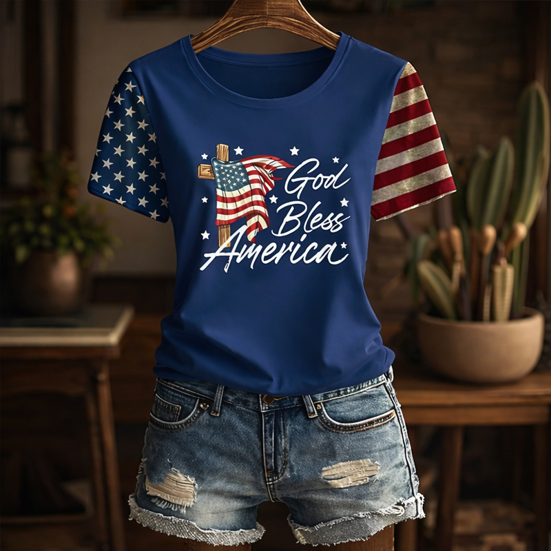 Women's 250th Anniversary Printed Casual T-Shirt