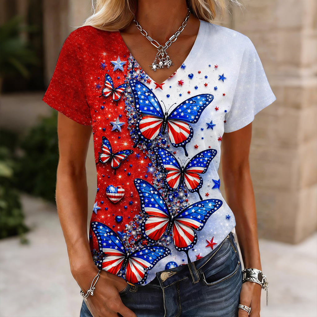 U.S. Patriot 250th Anniversary ​Print Casual T-Shirt