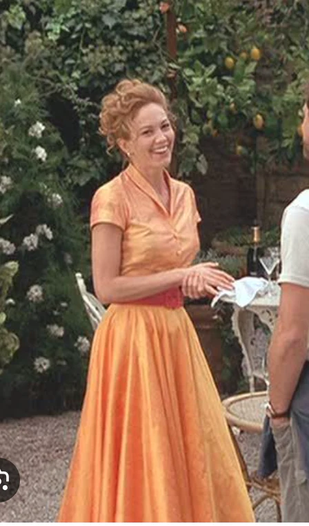 Orange Swing Dress – Soft, Flowing Vintage Summer Dress