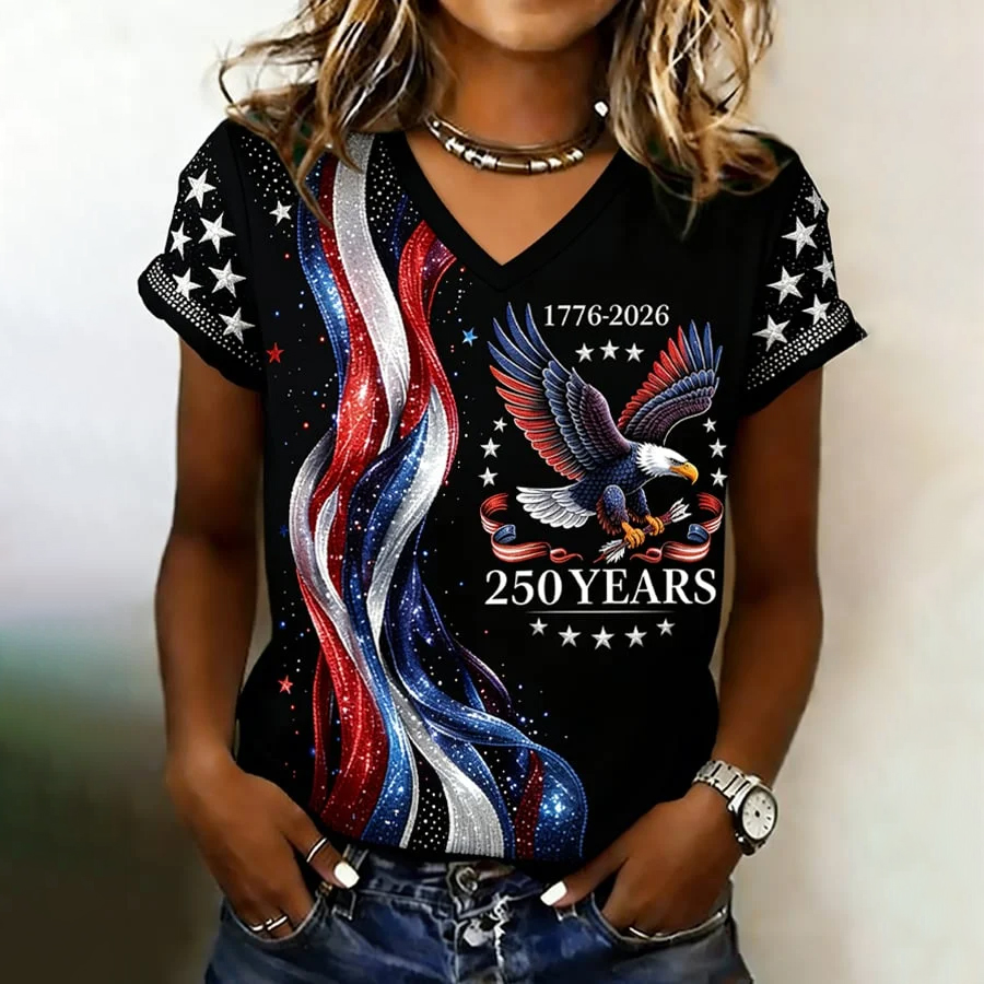 Women's  American 250th Print T-Shirt