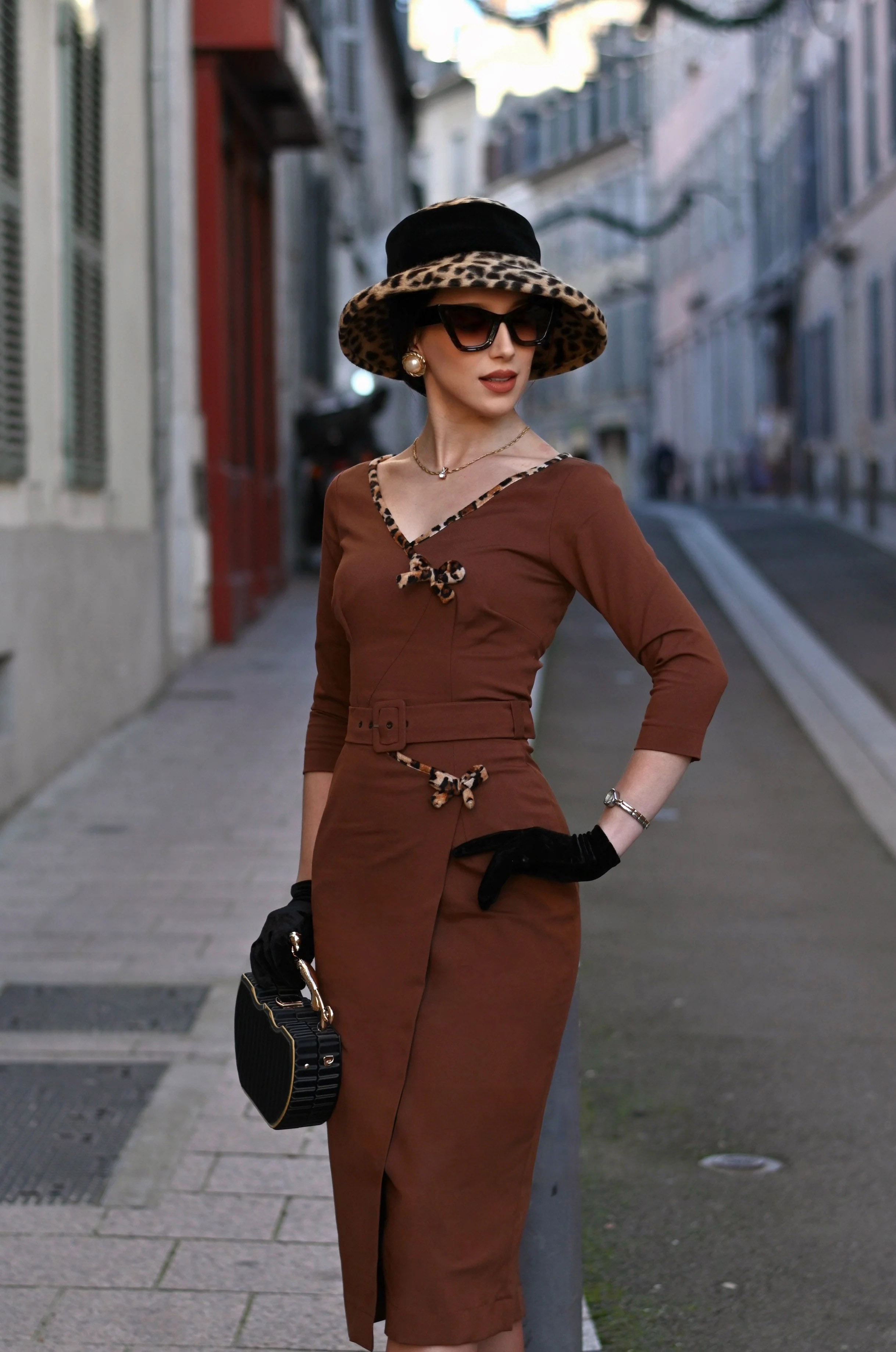 Ashley Leopard Retro Jumpsuit