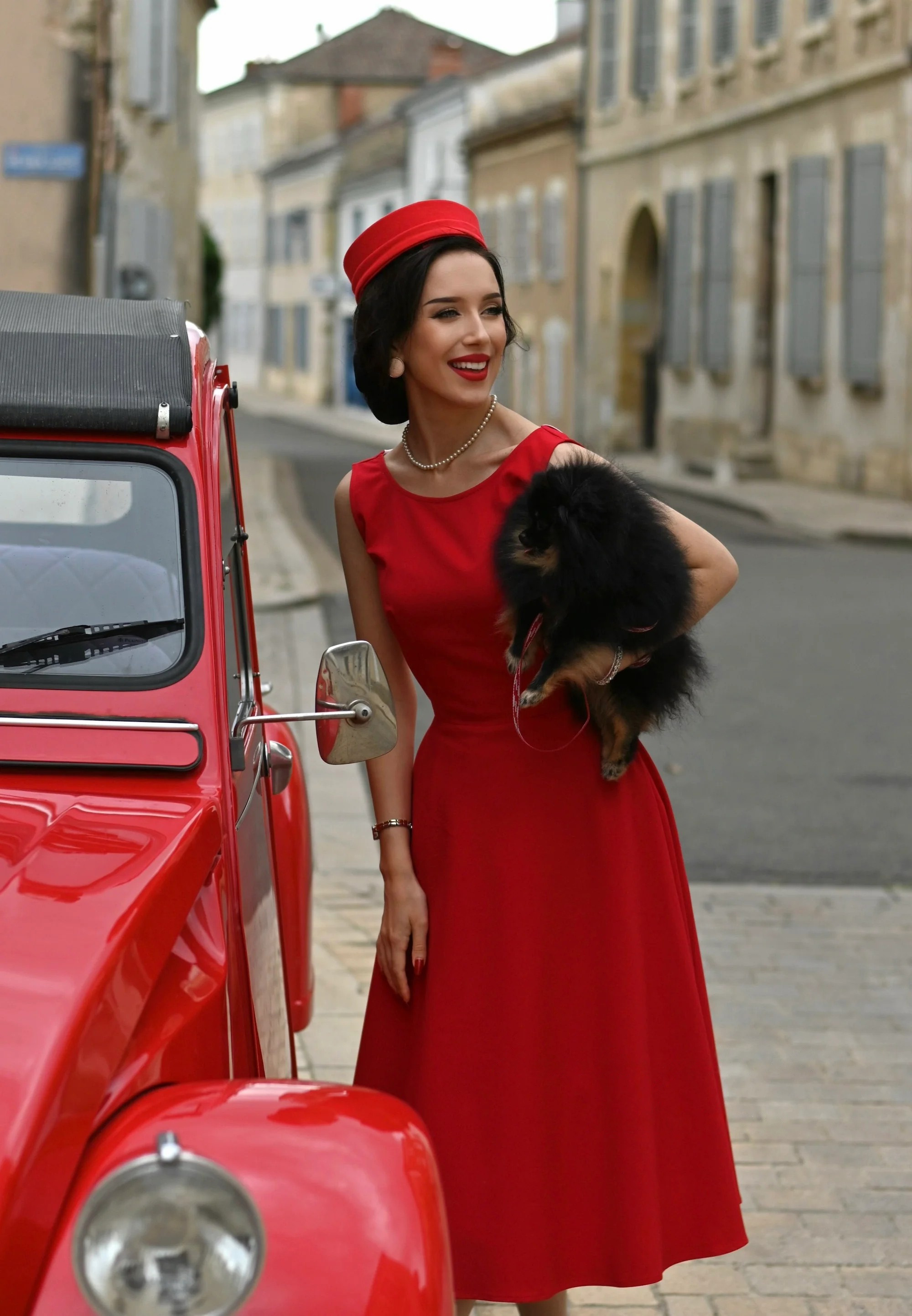 Jessica Classic Red Vintage Dress