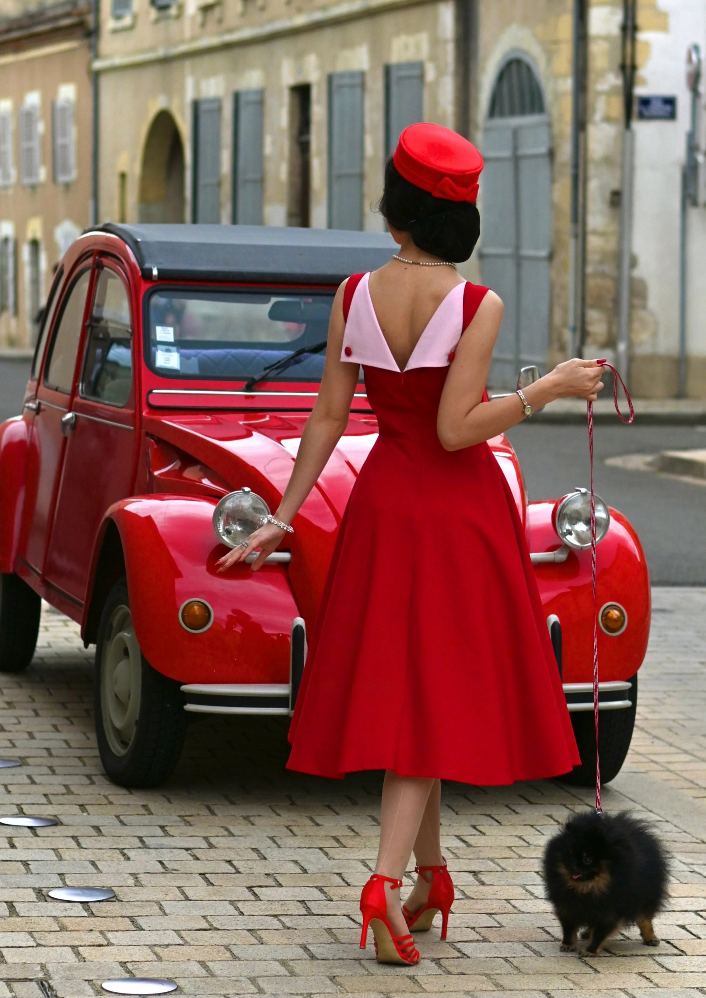 Jessica Classic Red Vintage Dress