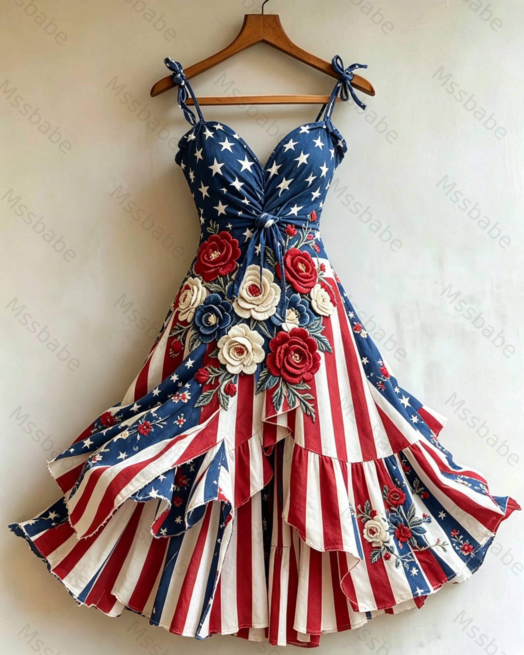 Women's US 250th Anniversary Independence Day Casual Mini Dress 2584