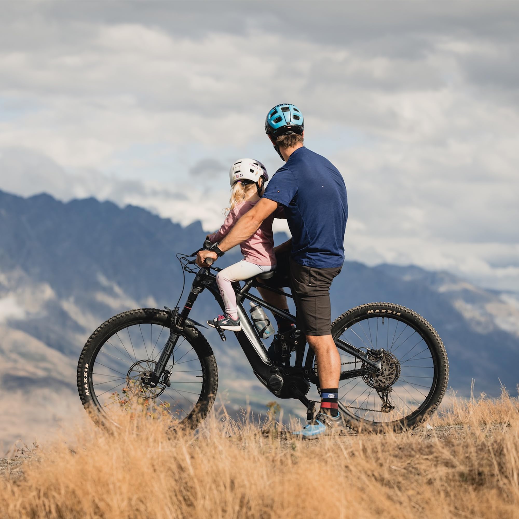 Front-Mounted Kids Mountain Bike Seat & Handlebar Set