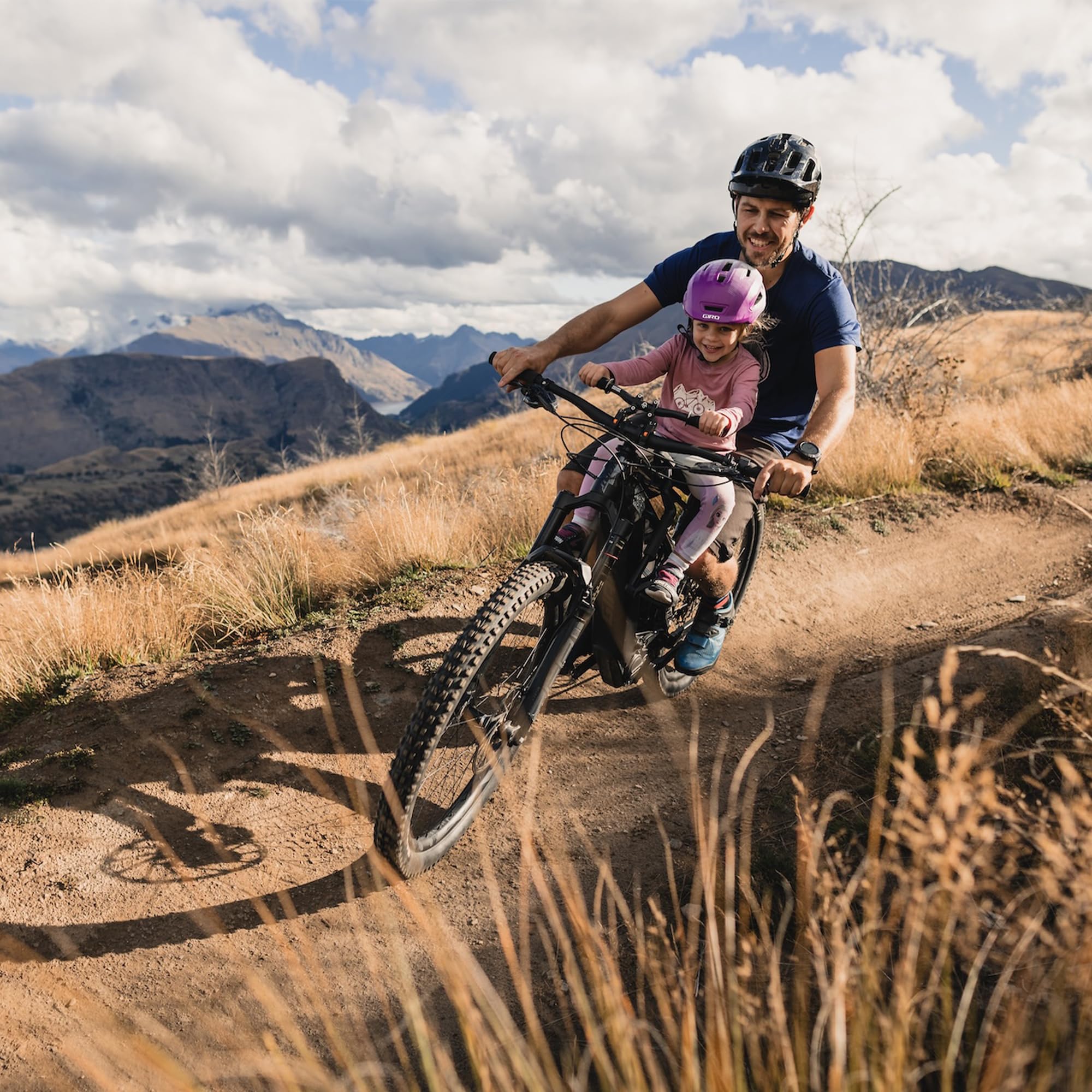 Front-Mounted Kids Mountain Bike Seat & Handlebar Set