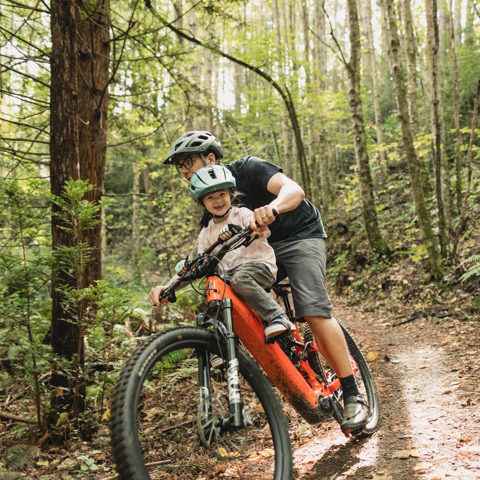 Front-Mounted Kids Mountain Bike Seat & Handlebar Set