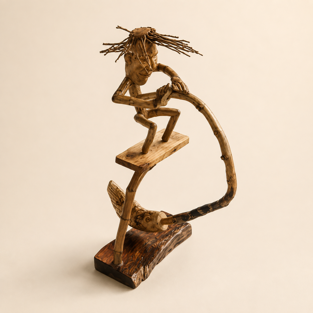 [Copy][Copy]Handcrafted Kinetic Fishing Sculpture