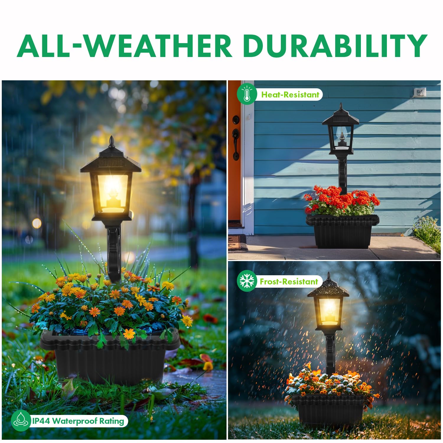 Solar Lamp Post with Planter