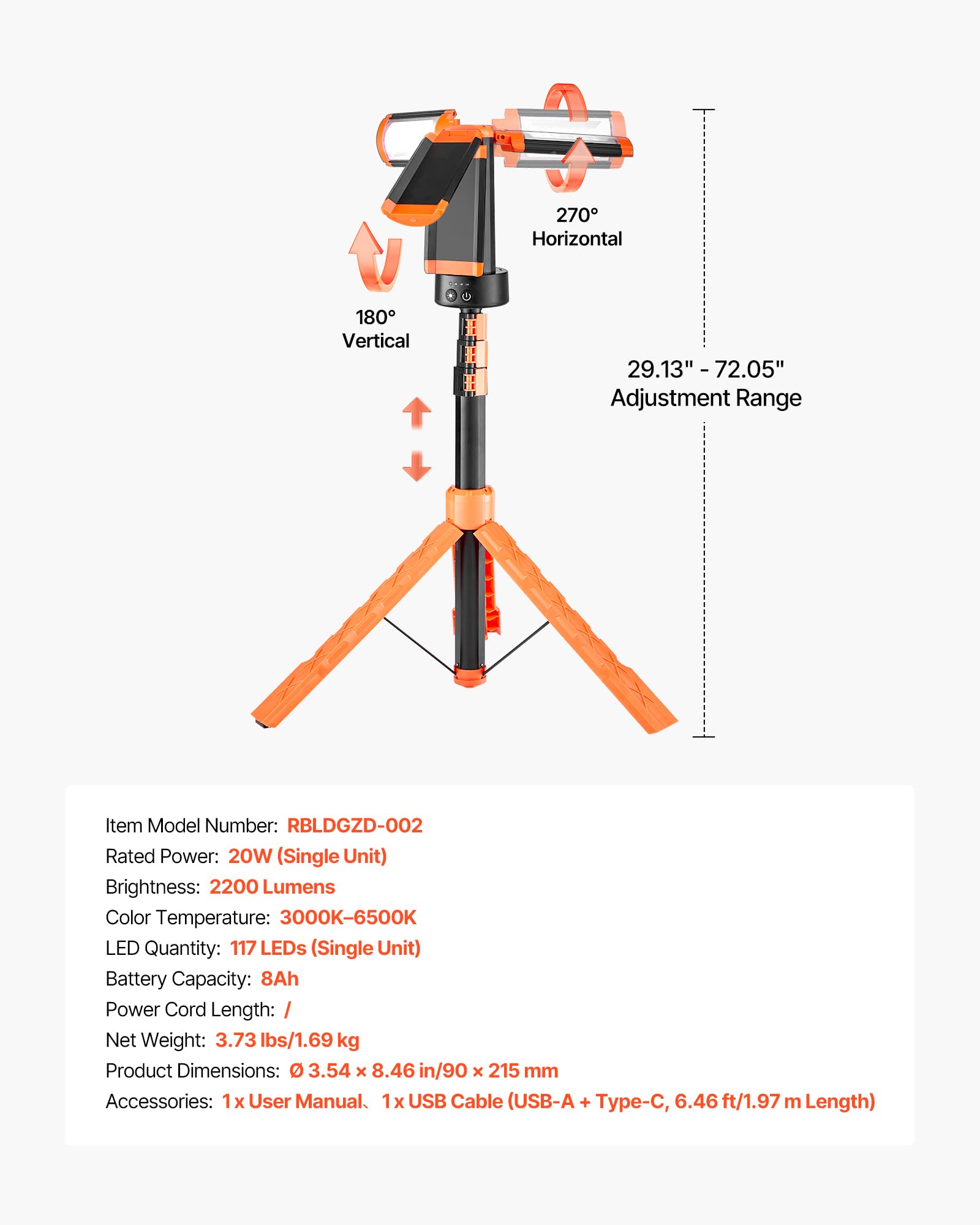 Work Light with Stand